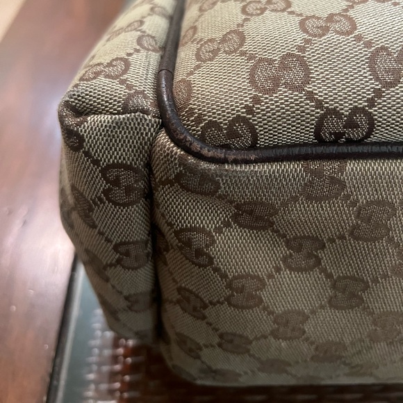 Gucci Beige/Brown GG Canvas Diaper Bag